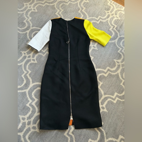 Roksanda Ilincic Size 10 Color Block Sheath Dress - Multi Color - Picture 6 of 14